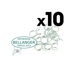 10 colliers de serrage pour durite Ø 8mm