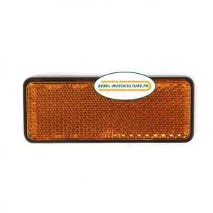Catadioptre orange rectangulaire adhésif